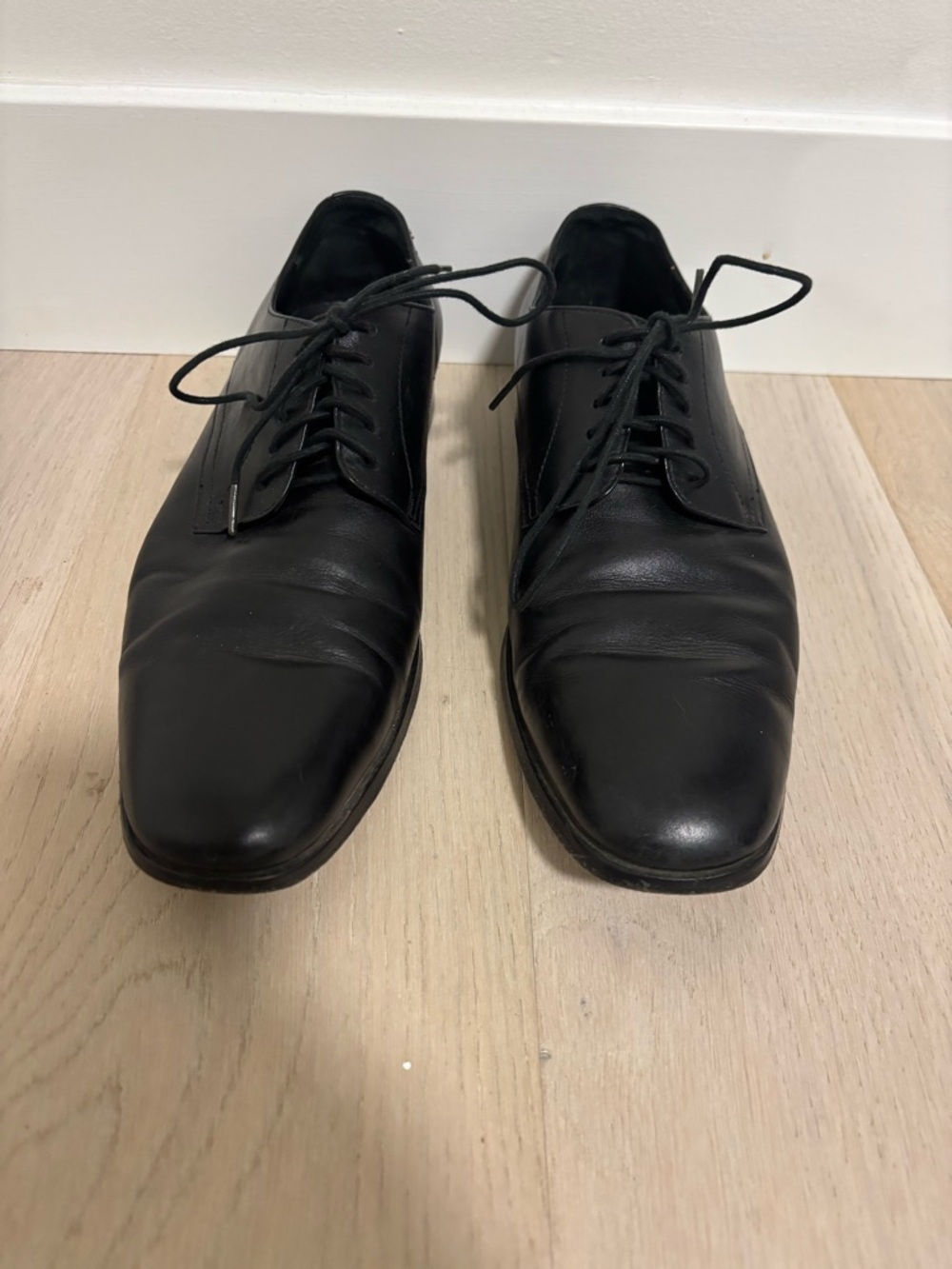 Hugo Boss Black Leather Derby Shoes